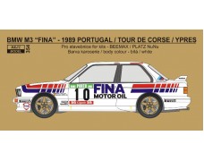 Decal – BMW M3 - 1989 Portugal / Tour de Corse / Ypres - Duez / Lopes 1/24